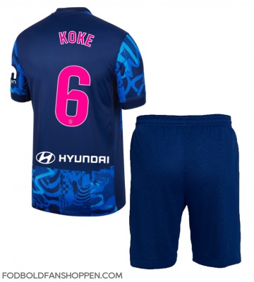Atletico Madrid Koke #6 Tredjetrøje Børn 2024-25 Kortærmet (+ Korte bukser)
